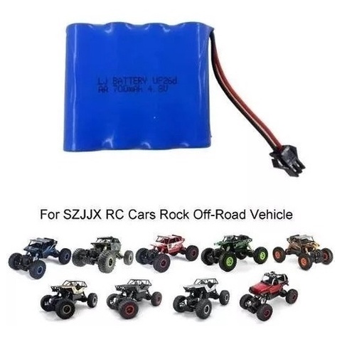 Bateria Carrinho 4,8v Aa 2000mah Ni-cd Com Conector Smp 02