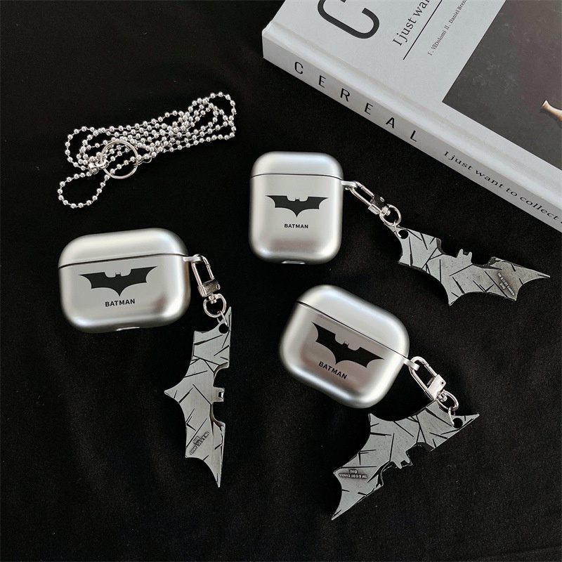 DC Batman Matte AirPods 3 Capa Apple 2 Pro IPhone TWS Bluetooth Earbuds Acessórios