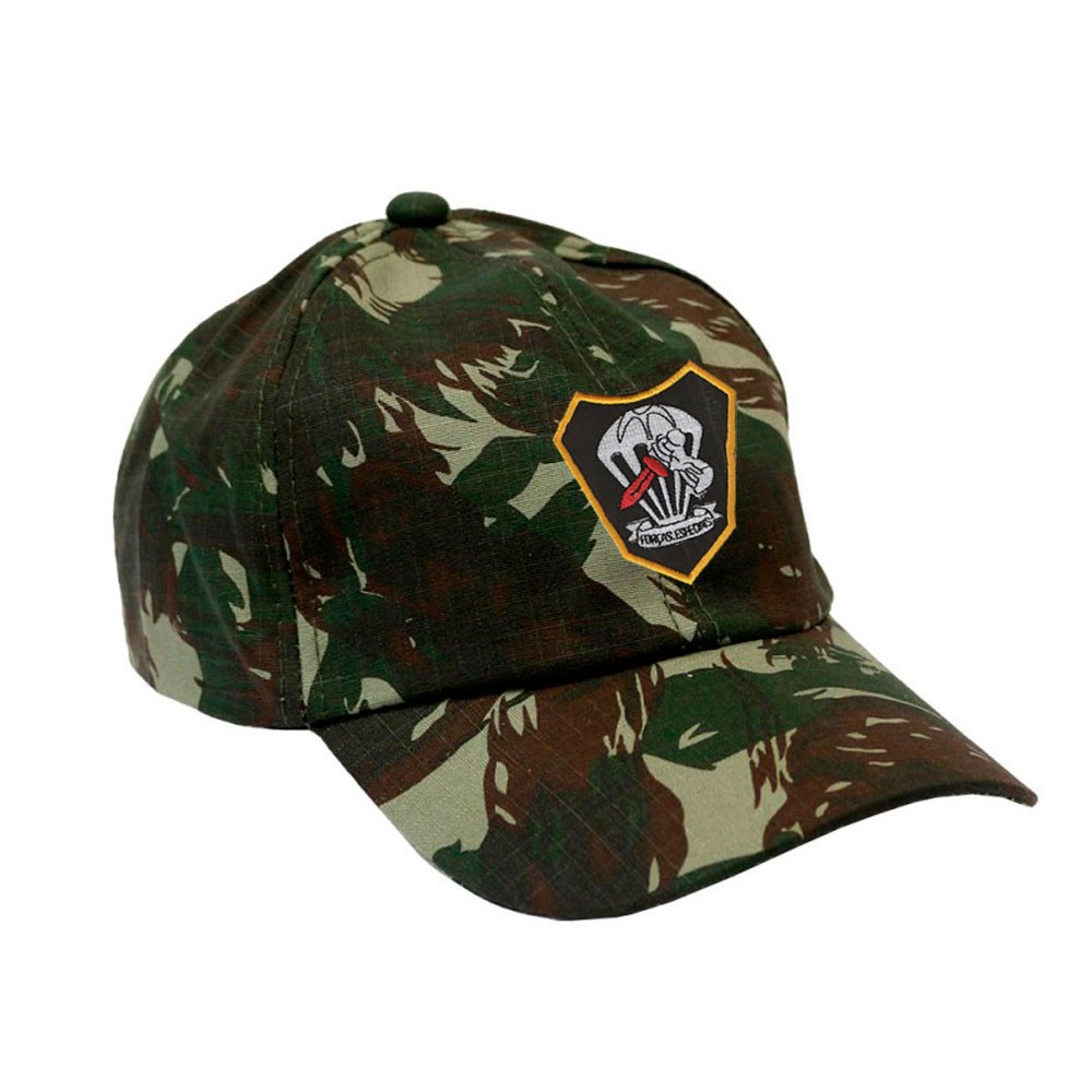Boné Militar Rip Stop com Patch Aplicado Forças Especiais | Camuflada Exército Brasileiro - Atack