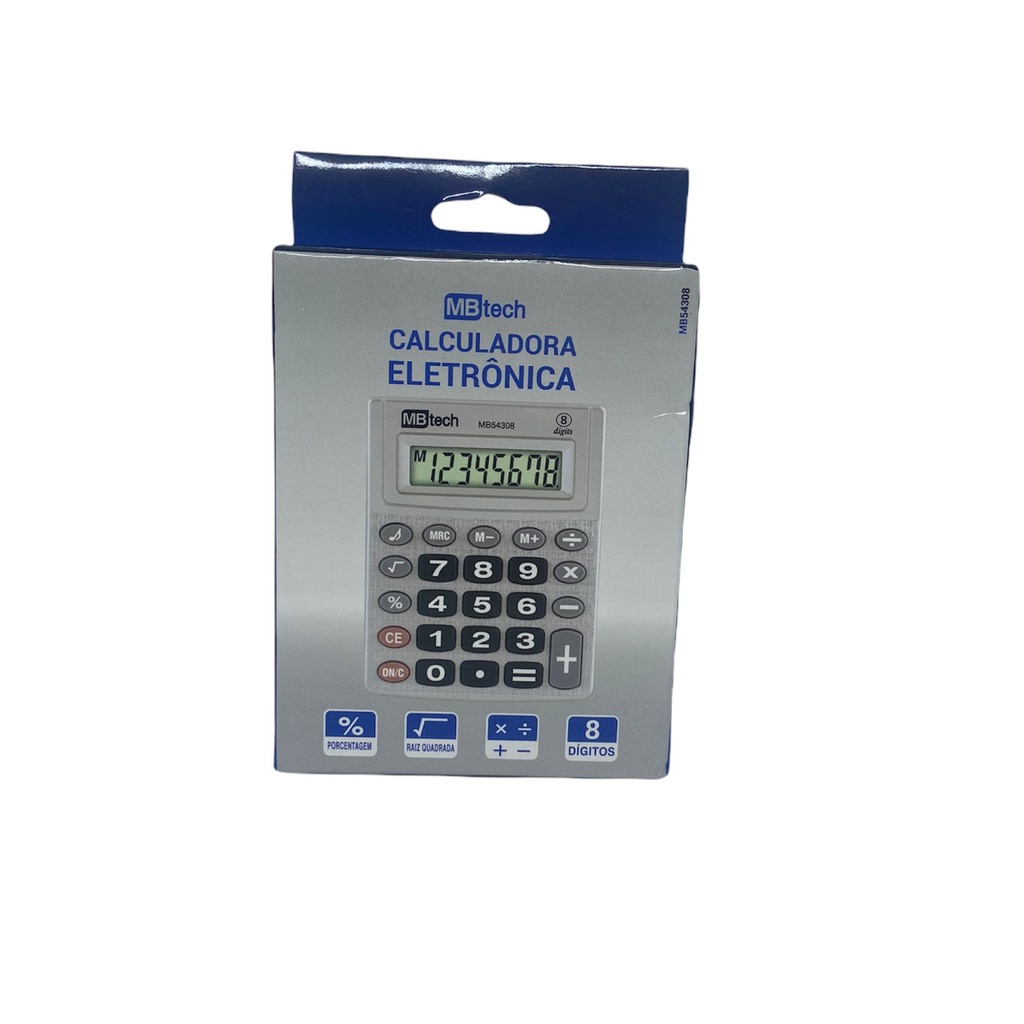 Calculadora Eletronica Mbteck 8 Digitos . | Shopee Brasil