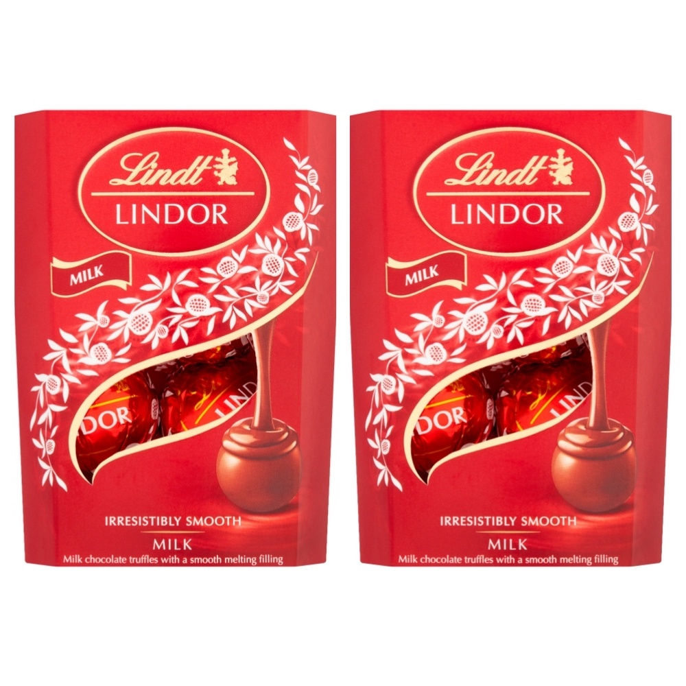 2 Caixas de 37g, Bombons de Chocolate Suico, Lindt Lindor em Oferta na Shopee