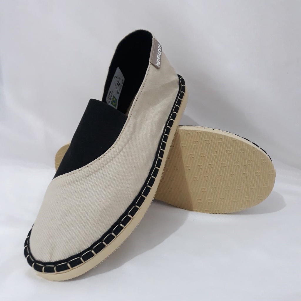 Sandália Sapatilha Havaianas Origine Elastic Bege Super Confortavel