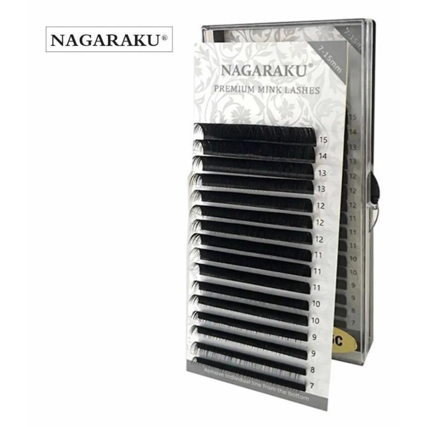 Cílios Nagaraku Fio a Fio / Volume Russo 0,05 C / 0,07 D / 0,07 C / 0,15 D / 0,20 D MIX - Atacado - ORIGINAL