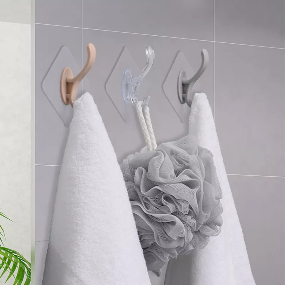 Kit Ganchos Adesivos Para Toalha De Rosto e Banho Auto Colante em Oferta na Shopee