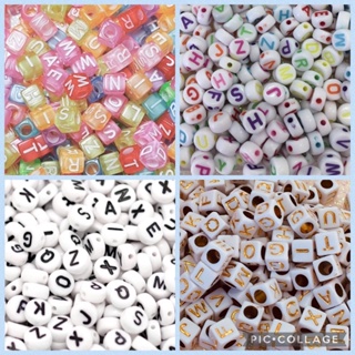 Miçangas letrinhas diversos modelos para artesanato em Oferta na Shopee