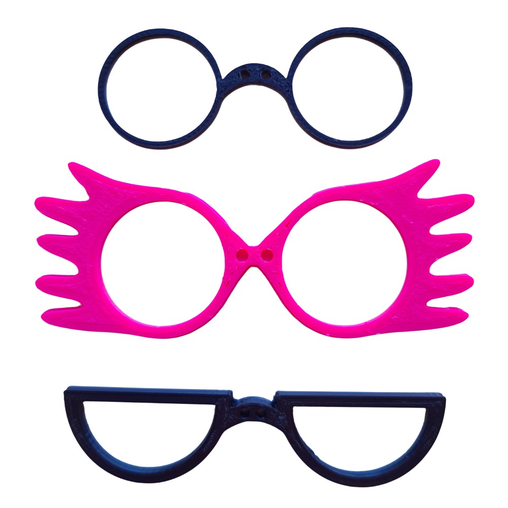Take out navigation Practical Kit 3 óculos para Amigurumi - Harry Potter Style | Shopee Brasil