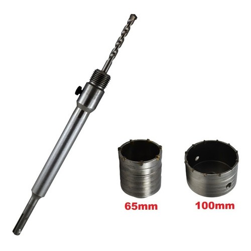Kit 04 Pçs Serra Copo 65mm E 100mm Para Concreto E Alvenaria