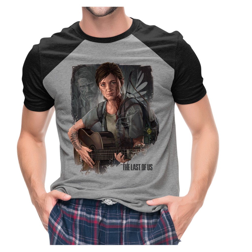 Camiseta Unissex : The Last Of Us Part II ( Ellie ) Camisa Geek