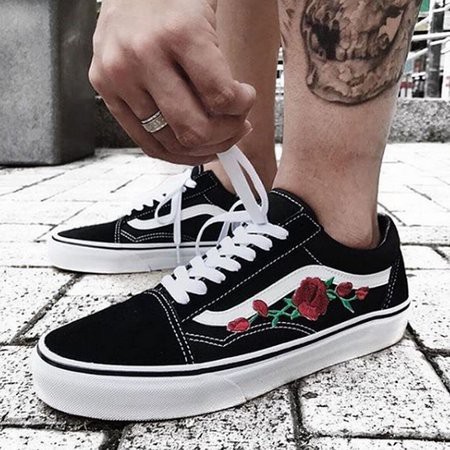 tenis vans floral