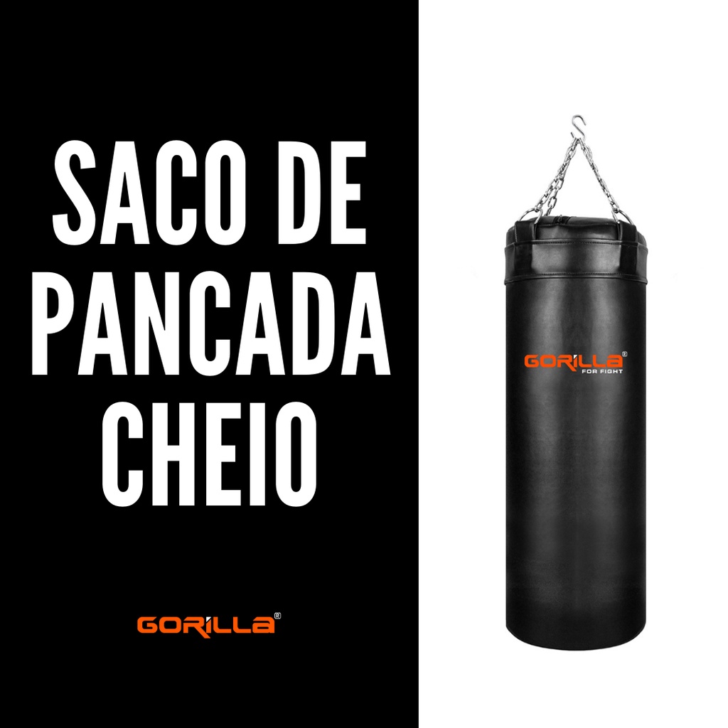 Saco de Pancada 70 Cm Cheio Profissional Gorilla Envio Imediato Preço Direto De Fábrica Luta Treino em Oferta na Shopee