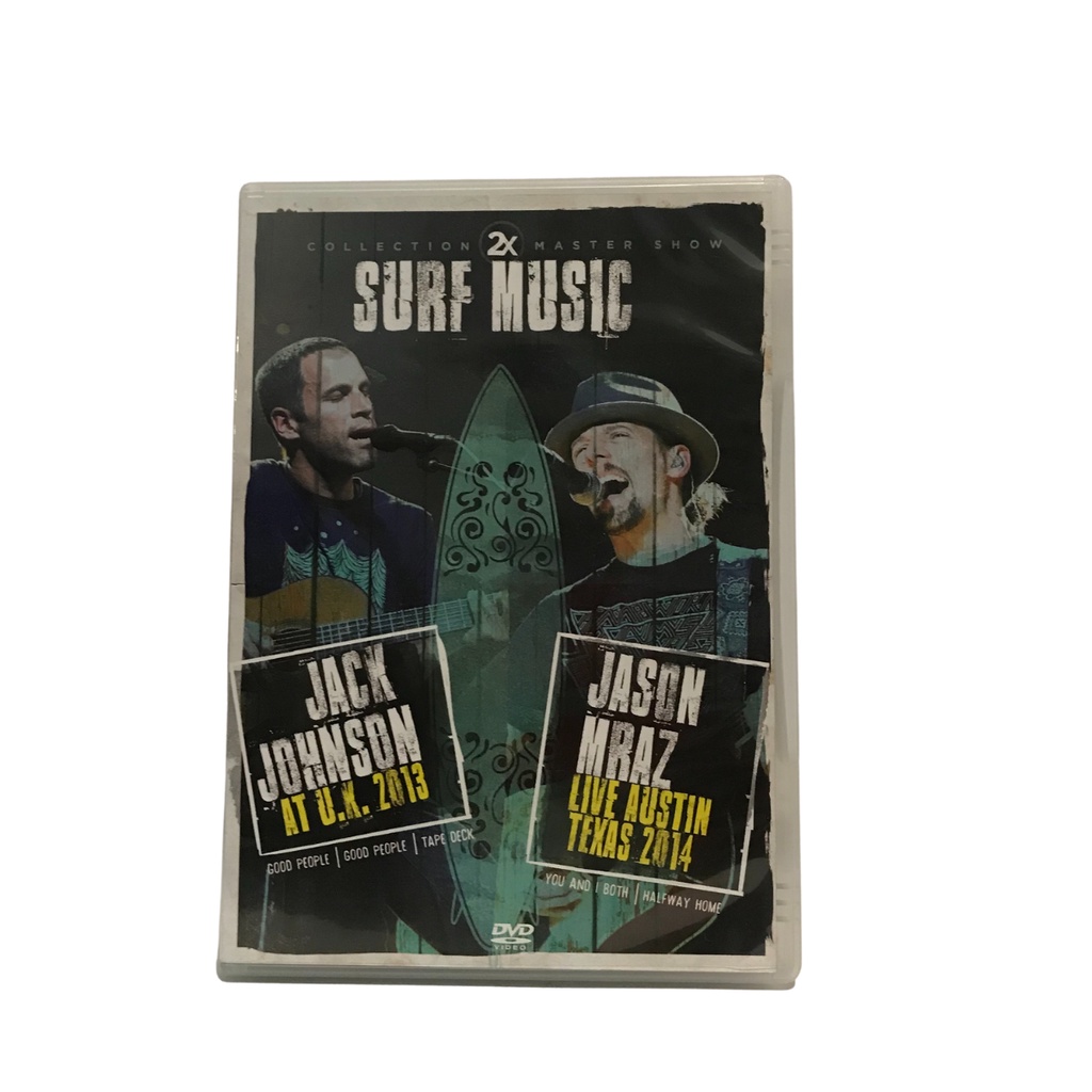 DVD SURF MUSIC JACK JOHNSON AT UK 2013 / JASON MRAZ TEXAS 2014