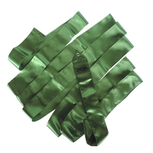 Fita de Ginástica Rítmica Cetim Cores Lisas 6M Dicat Sports Verde Bandeira