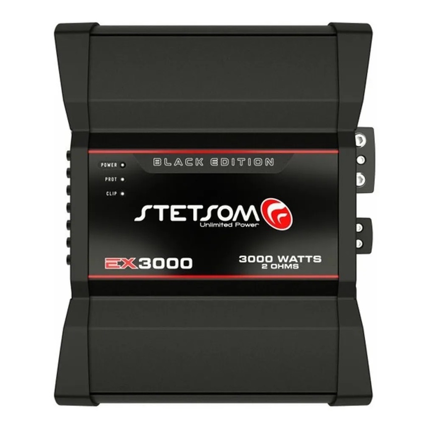 Módulo Amplificador Stetsom Ex3000eq Potencia 3000 Watts RMS Barra 1 Canal Digital