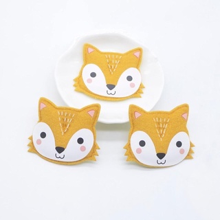 10 Pcs 50x42mm Pano Acolchoado Impresso Fox Costurar Em Scrapbookings Planetar Artesanato Acessórios Decorações Patches