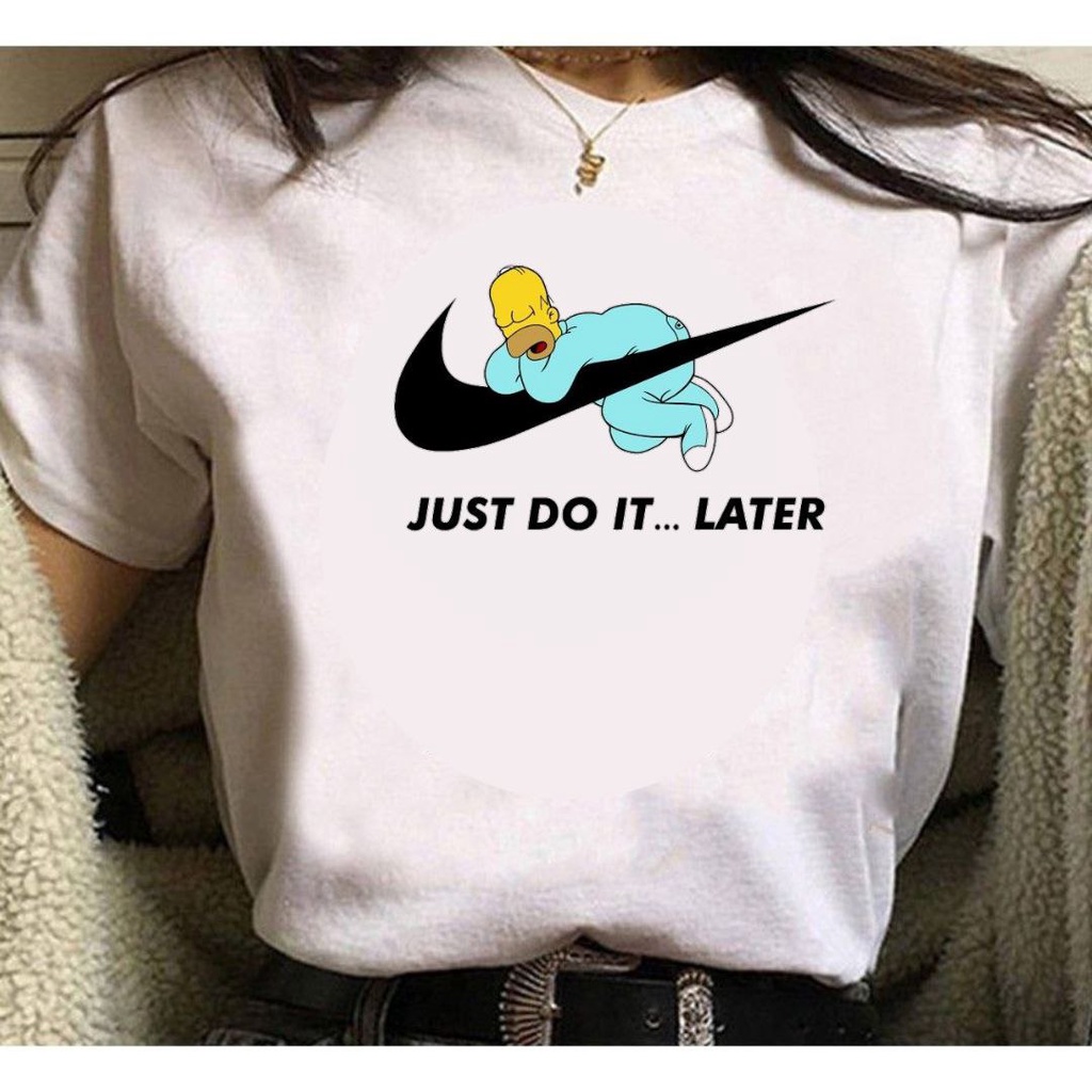 Camiseta Blusa Homer Simpson Just Do It Later Shopee Brasil