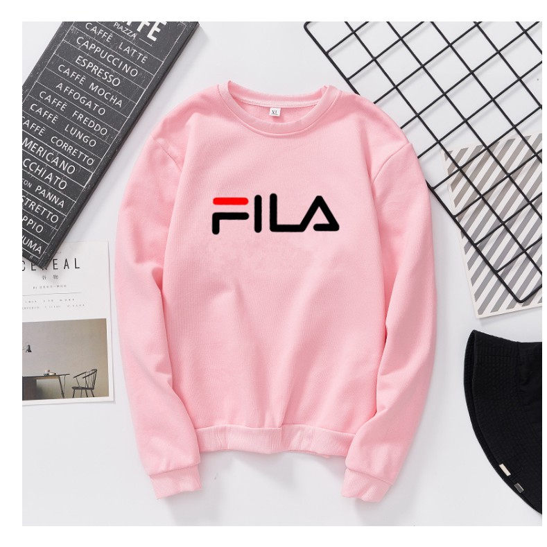 moletom fila rosa