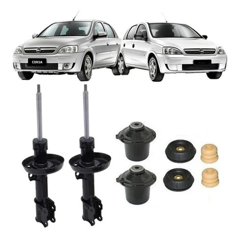 Par Amortecedor+ Kit Dianteiro Corsa Sedan Maxx Joy Premium