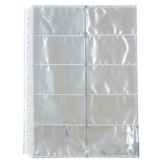 Kit 10 folhas para cartão telefônico - Polipropileno em Oferta na Shopee