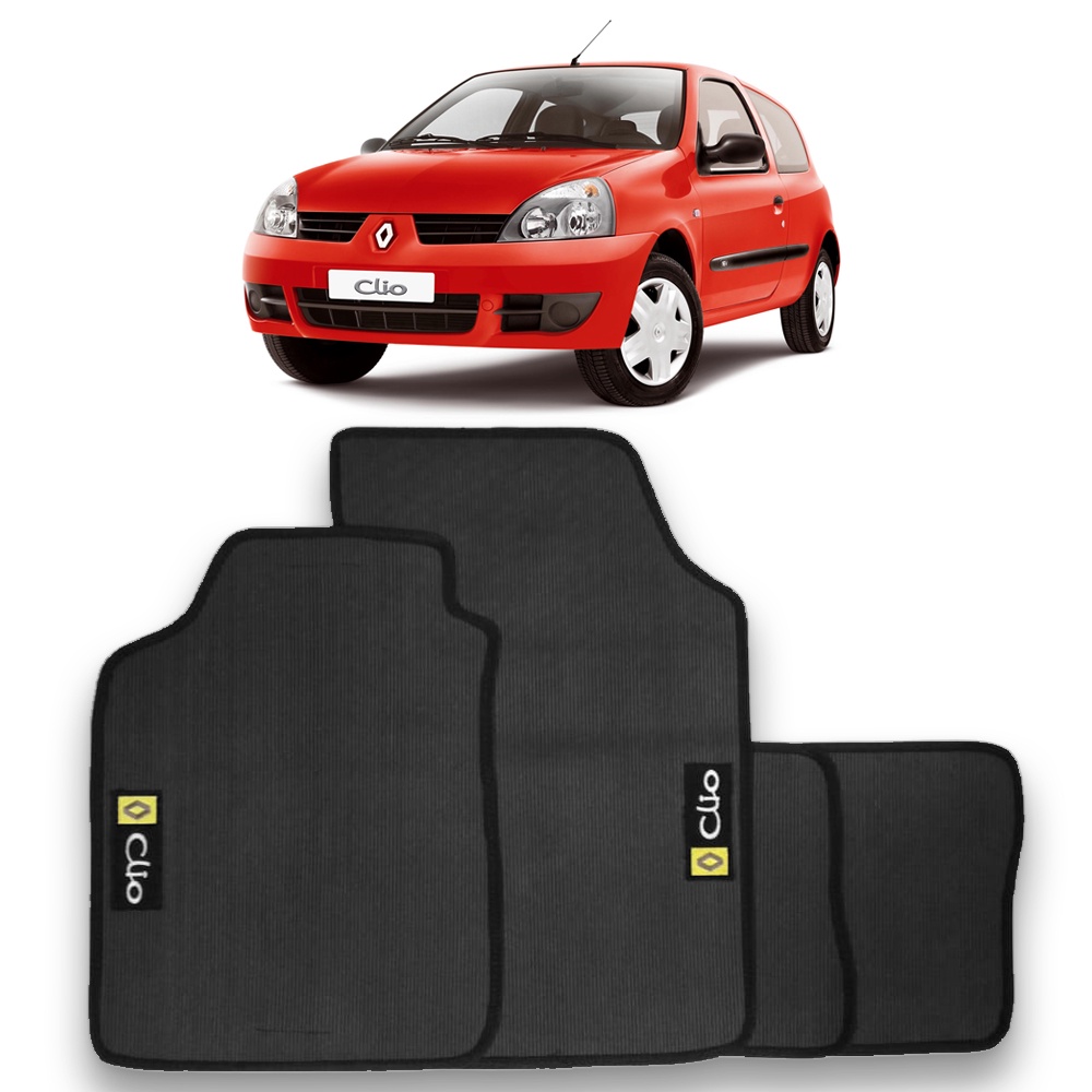 Jogo Tapete PVC Borracha CLIO 97 ATÉ 2012 (04 PÇS)