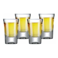 Jogo de Copos de Vidro para Dose de Cachaça 40ml, 6 pcs - Ruvolo