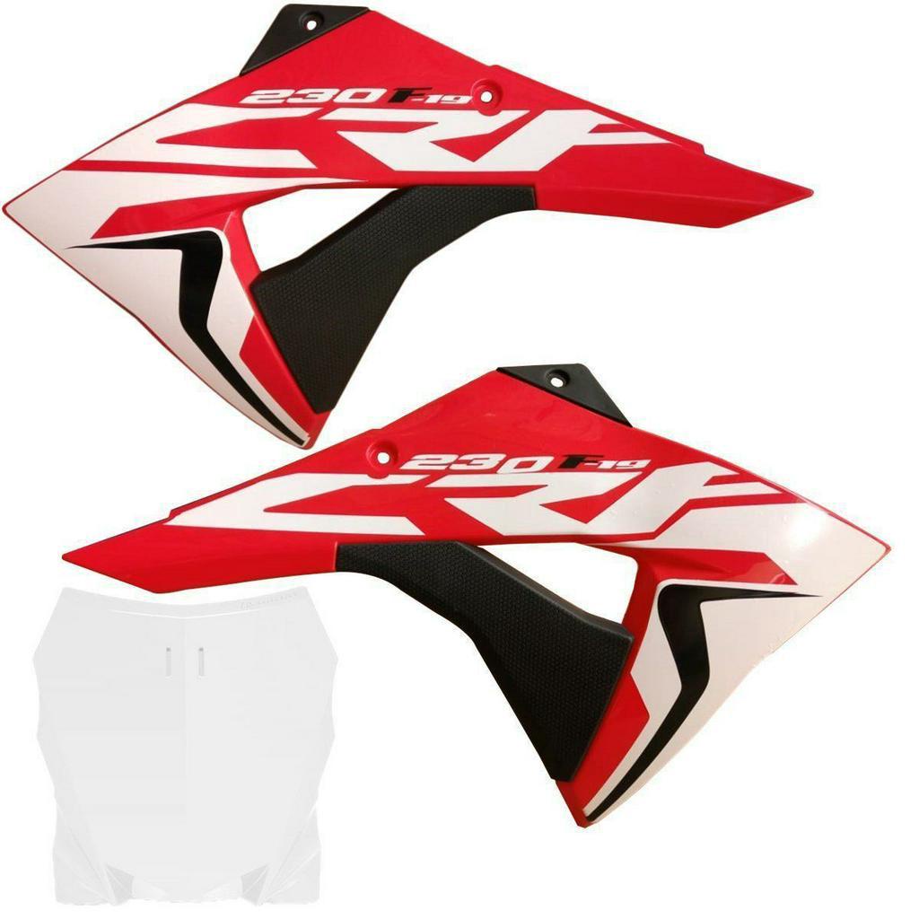 Aleta Asa Do Tanque F-19 Crf 230 Com Adesivo Number Plate Biker