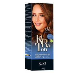 Tonalizante Keraton Banho de Brilho Mel Marrom Dourado Kert 100g