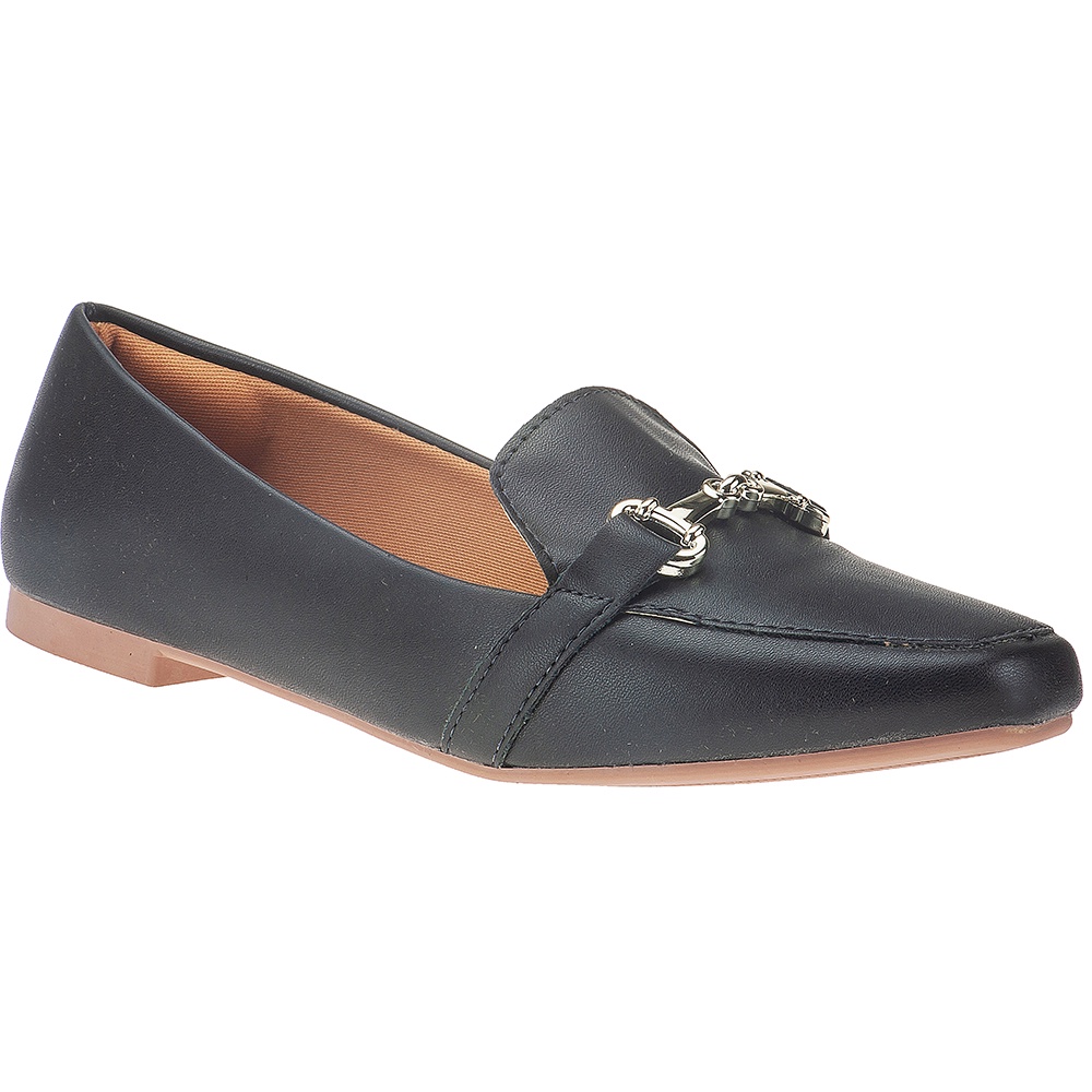 Mocassim Feminino Oxford Baixo Confortável Sapatilha Sapato Moda Bico Quadrado Dbrito