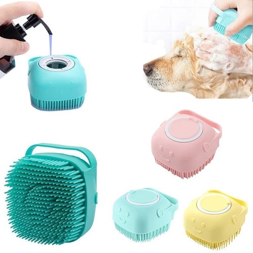 Lava Pelo Pet Banho Caes Gato Esponja dispenser shampoo