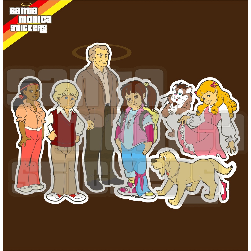 Adesivos do Desenho Animado Punky Brewster