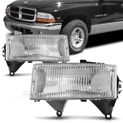 Farol Dodge Dakota 97 98 99 2000 2001 2002 Cromado