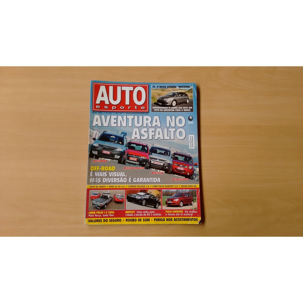 Revista Auto Esporte 481 C3 Celta Crossfox Palio Focus 806l