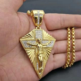 Colar Com Pingente Cruz Religioso / Bijuteria / Acessórios Para Masculino