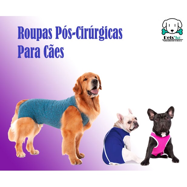 Roupa Pós Cirúrgica para Cachorro - Cirurgia Castração Pet