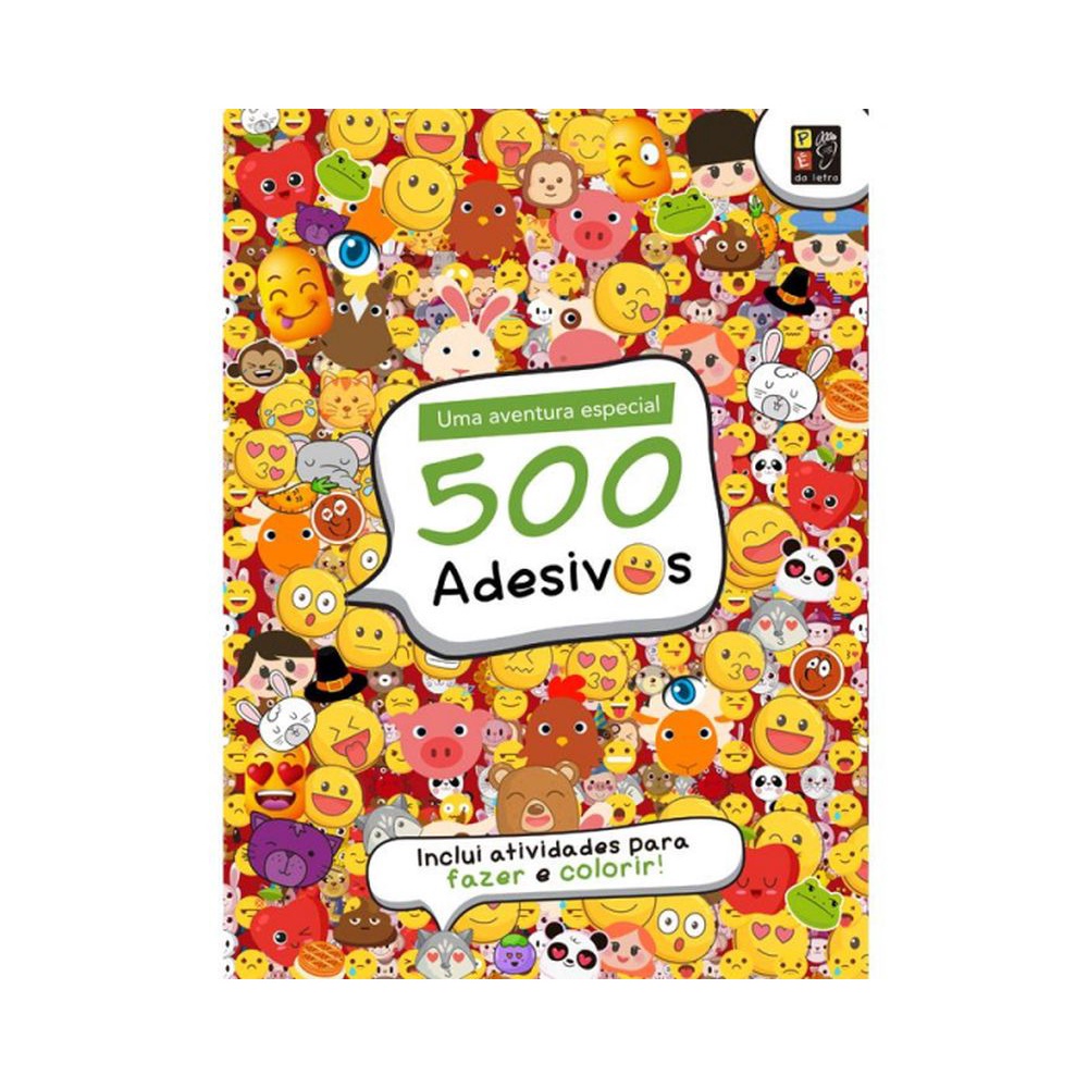 LIVRO 500 ADESIVOS - EMOTIONS DIVERTIDOS - ED PÉ DA LETRA