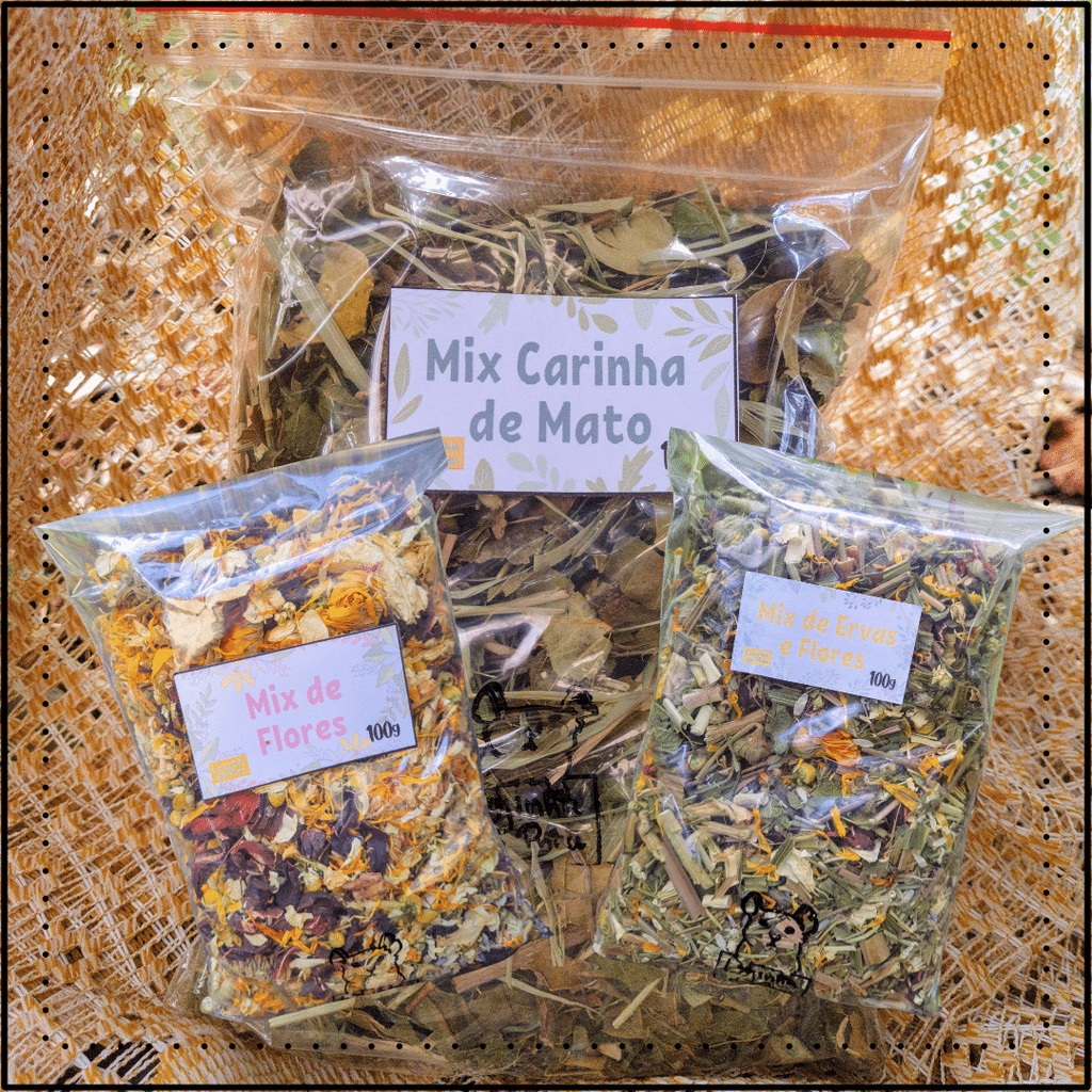 Kit de Ervas e Flores - Hamsters, camundongos, topolinos, gerbis