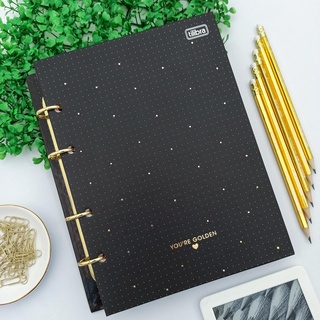 Caderno Colegial Argolado 160 Folhas Pautadas 21 x 26 cm - Tilibra | Fichário