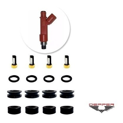 Reparo P/4 Bico Injetor Corolla 1.8 16v Denso 23250-22090