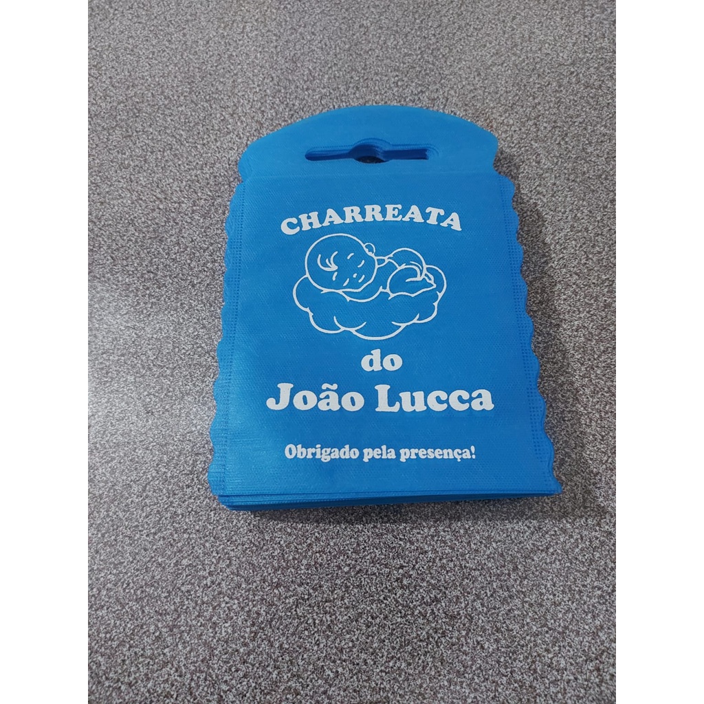 200 sacolas tnt (lixo car) personalizadas