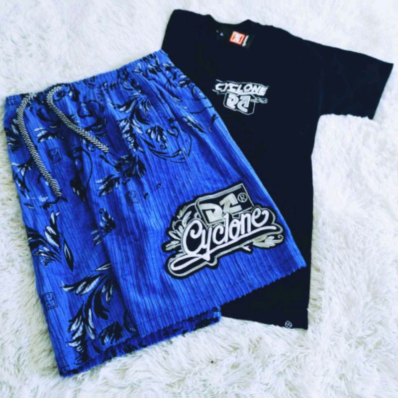 Conjunto Bermuda Cyclone Veludo+ Camiseta algodão