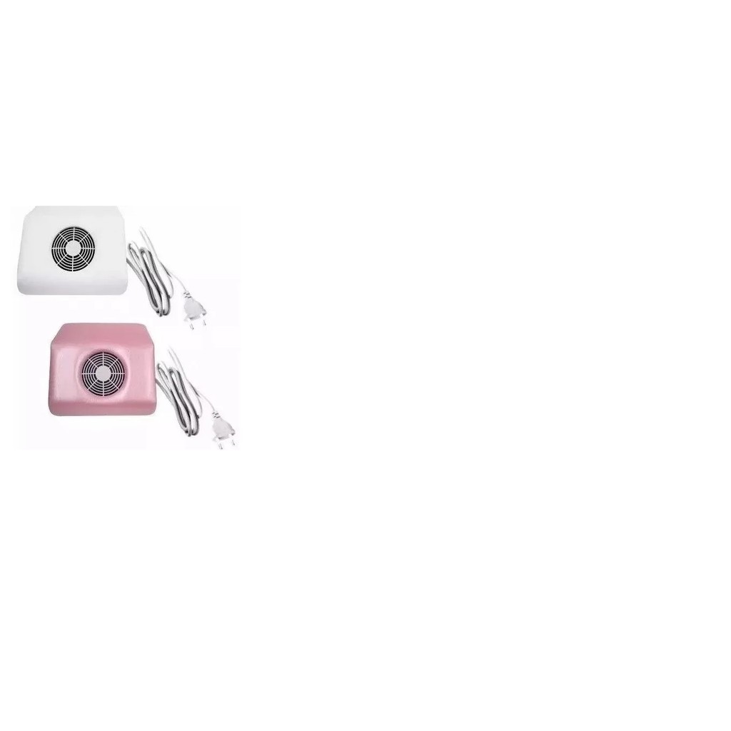 Aspirador Sugador Coletor De Pó 220V Unhas Gel Acrigel Porcelana Branco ou Rosa