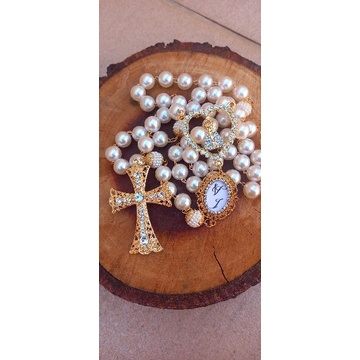 Terço de noiva Nossa Senhora Aparecida, casamento, Terço católico com iniciais ou foto, noivas, Terço com foto