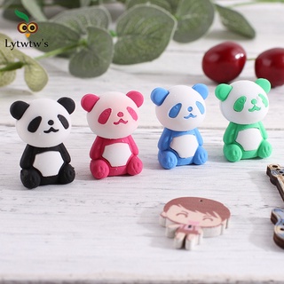 2 Peças Borrachas Fofas De Borracha Com Desenho De Panda Para Lápis/Artigos De Papelaria/Escritório/Escola