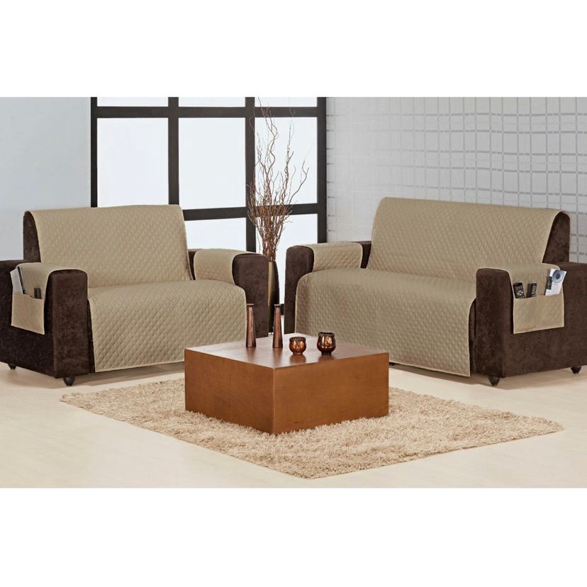 Jogo Protetor para Sofa 2 e 3 lugares Matelado Com Bolso Promoção