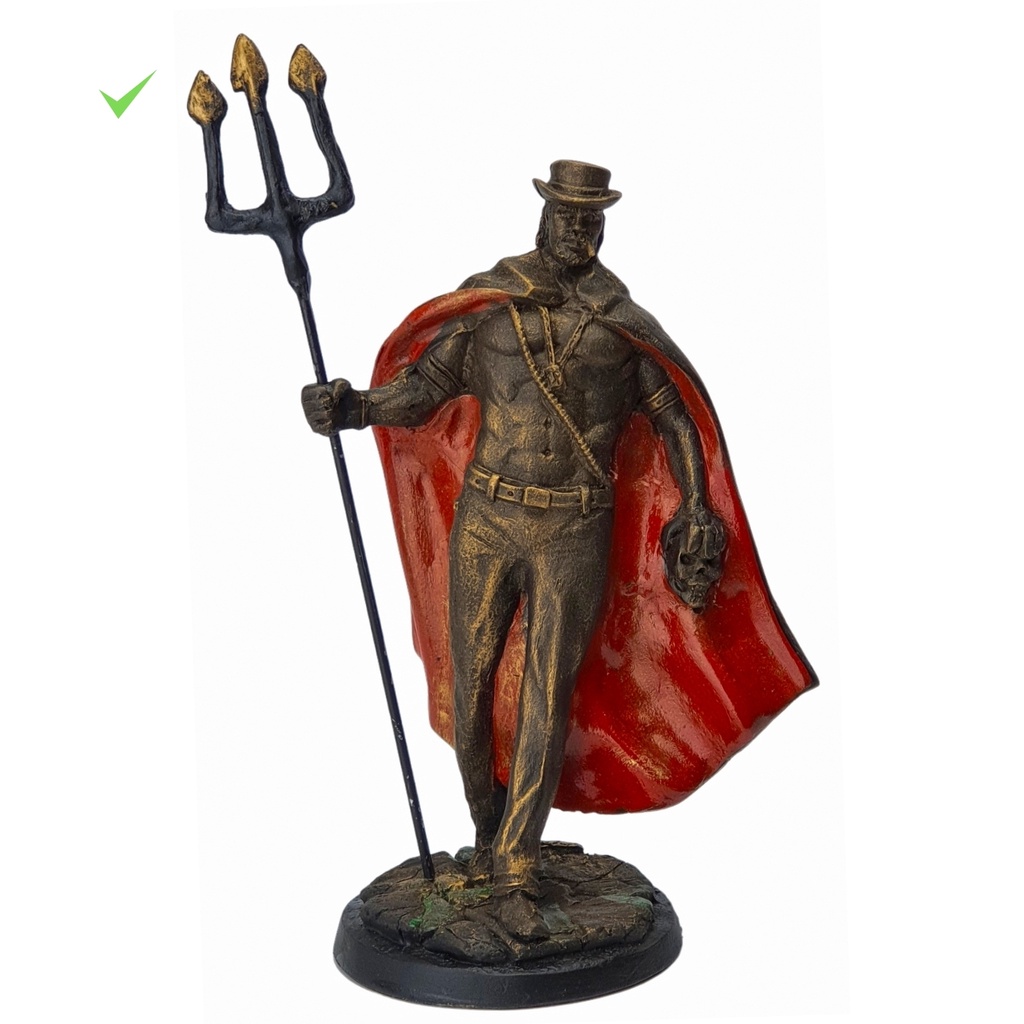 Exu Orixa Estatua Resina Umbanda Imagem Escultura 21 Cm | Shopee Brasil