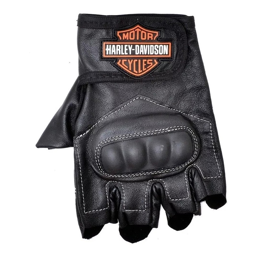 Luva em Couro Motociclista Harley Davidson | Shopee Brasil