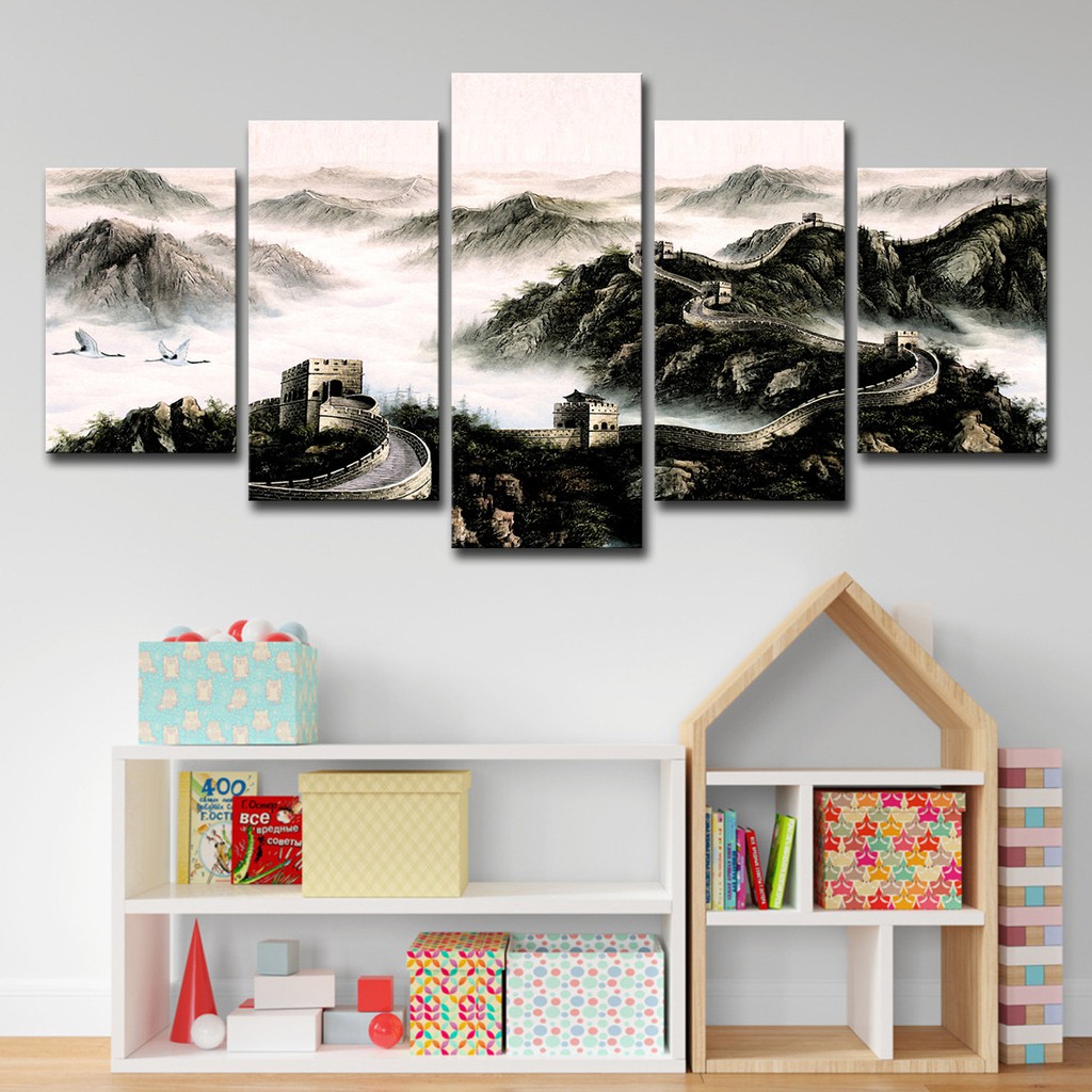 Download Arte da parede da lona grande praia For Free