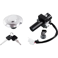kit Conjunto Trava Chave Ignição tampa tanque 1°linha - Honda Nx4 Falcon 400 2006 a 2008