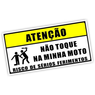 Adesivo Não Toque Encoste Rele Na Minha Moto
