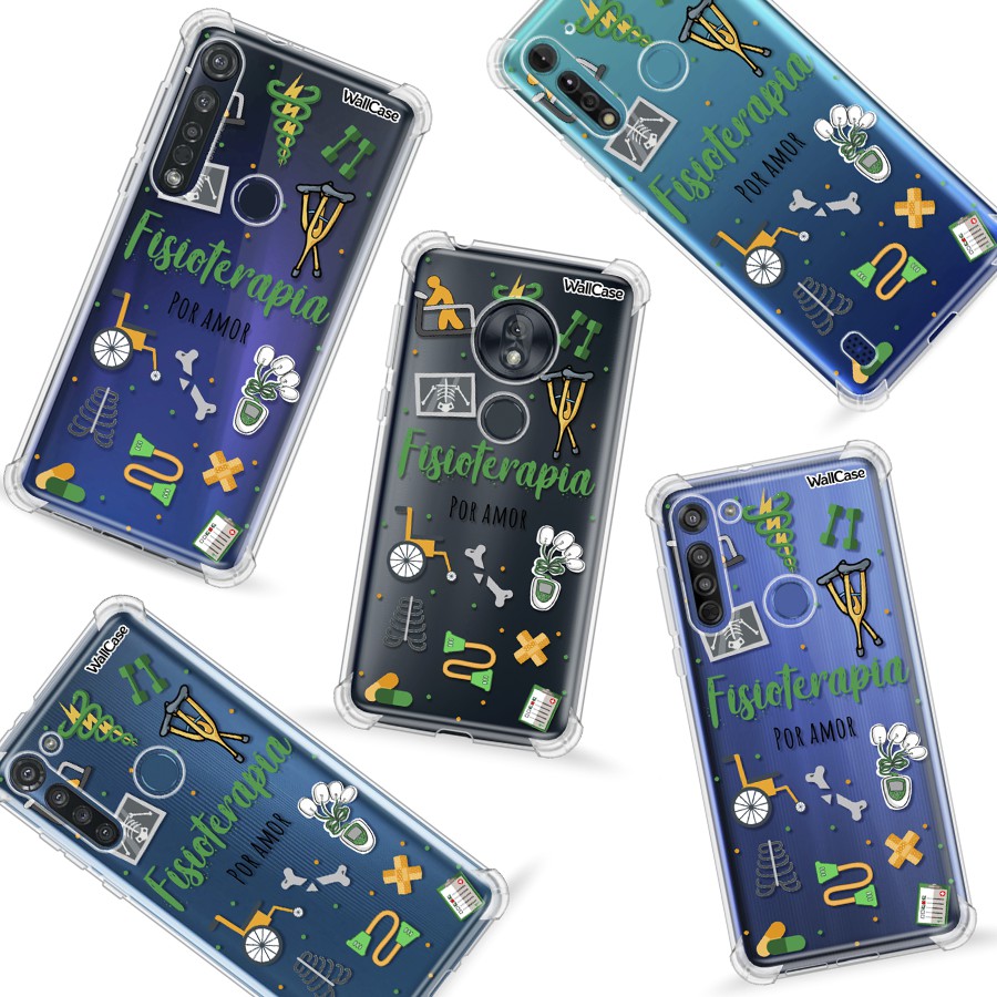 Capinha de Celular Cp08 Profissão Fisioterapia Para Moto G9 G10 G22 G30 G31 G41 G52 G60 G62 G71 G75 G100 G200 Edge