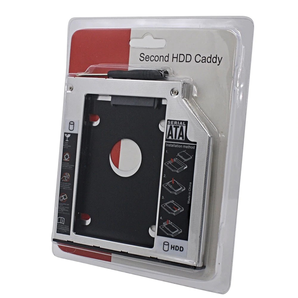 Adaptador Dvd Para Hd Ou Ssd Notebook Drive Caddy 9,5mm Sata